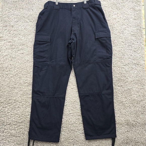 5.11 Tactical Pants Men XL (Fits 36x31) Navy Blue Ripstop Cargo Workwear Outdoor - Picture 1 of 12